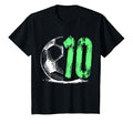 Football 10 Years Old Birthday Party T-Shirt - Aesthetic Graphic Unisex - T-Shirt, Sweatshirt, Hoodie