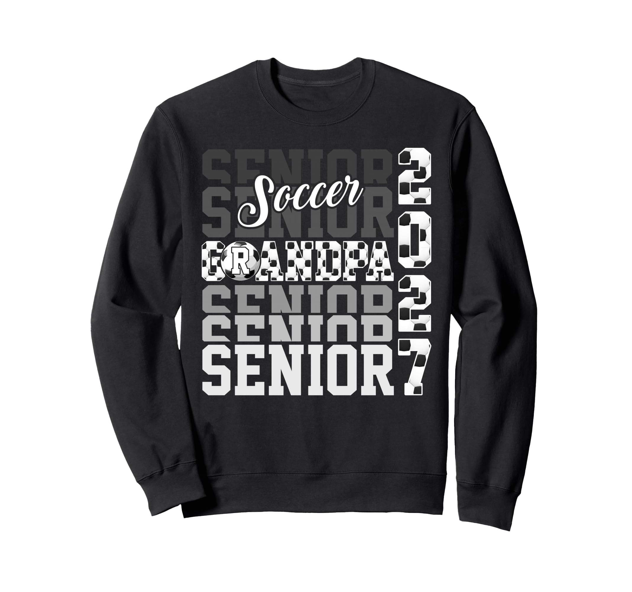 Senior 2027 Soccer Grandpa Proud Sweatshirt - Aesthetic Graphic Men Women - T-Shirt, Sweatshirt, Hoodie