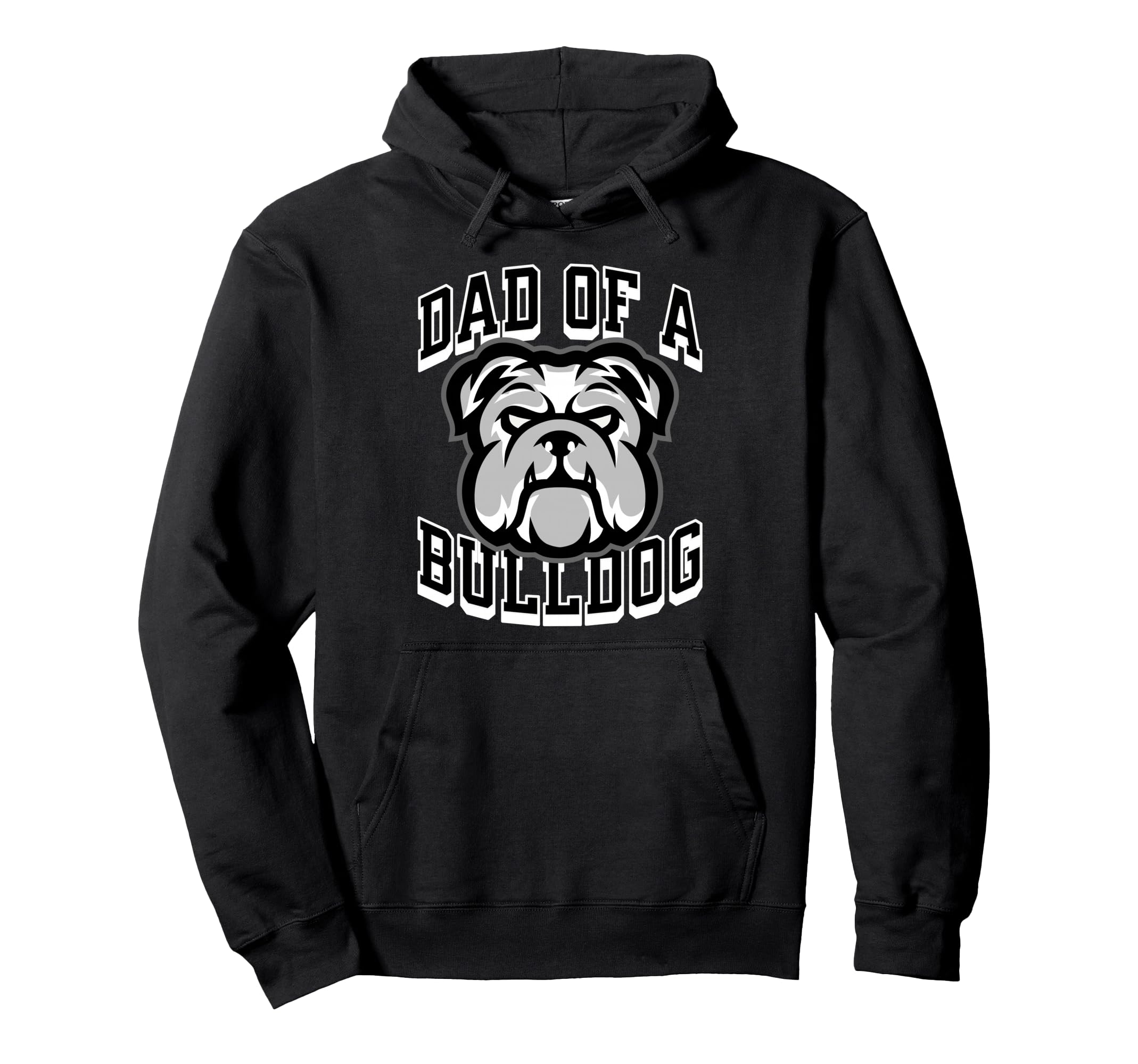 Dad Bulldog Football Baseball Game Day Hoodie - Custom Art Print Unisex - T-Shirt, Sweatshirt, Hoodie