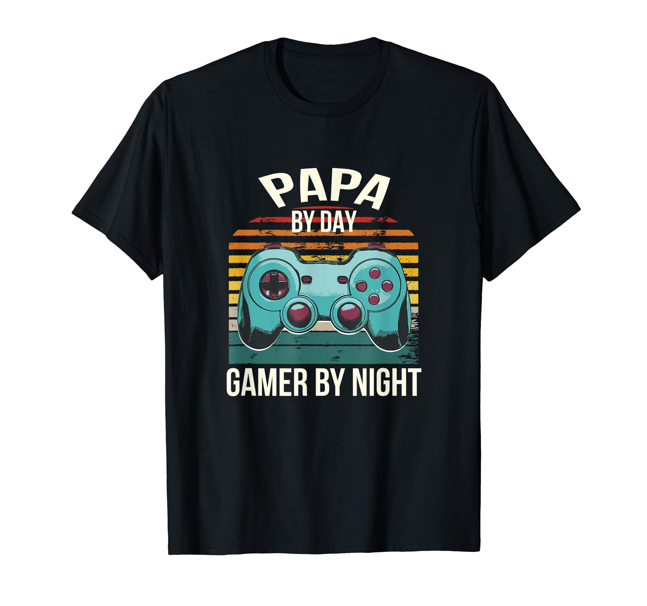 Papa Day Gamer Night Dad Gaming Gaming T-Shirt - Trendy Graphic for Adults - T-Shirt, Sweatshirt, Hoodie