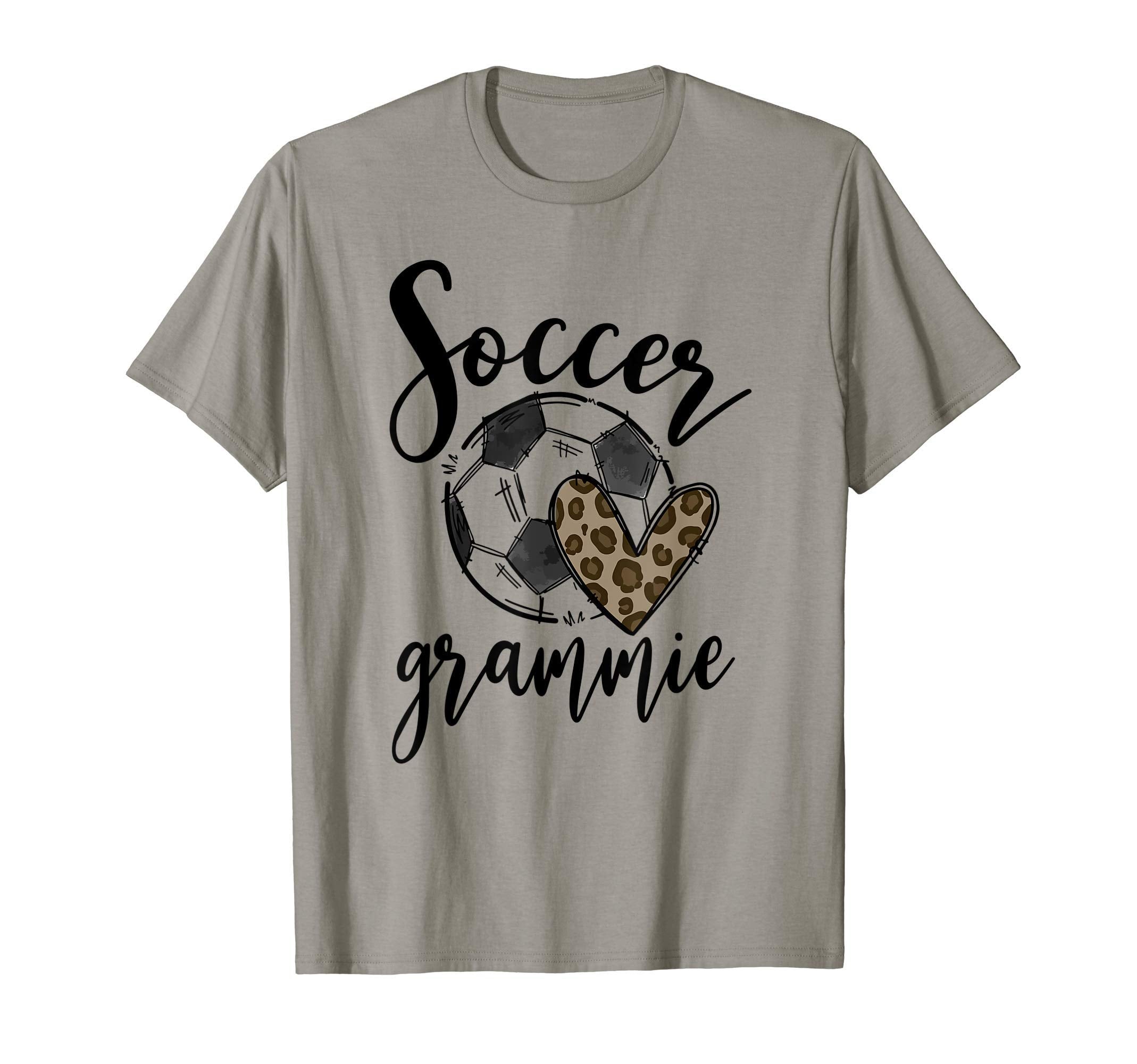 Soccer Grammie Leopard Funny Soccer T-Shirt - Custom Art Print for Adults - T-Shirt, Sweatshirt, Hoodie