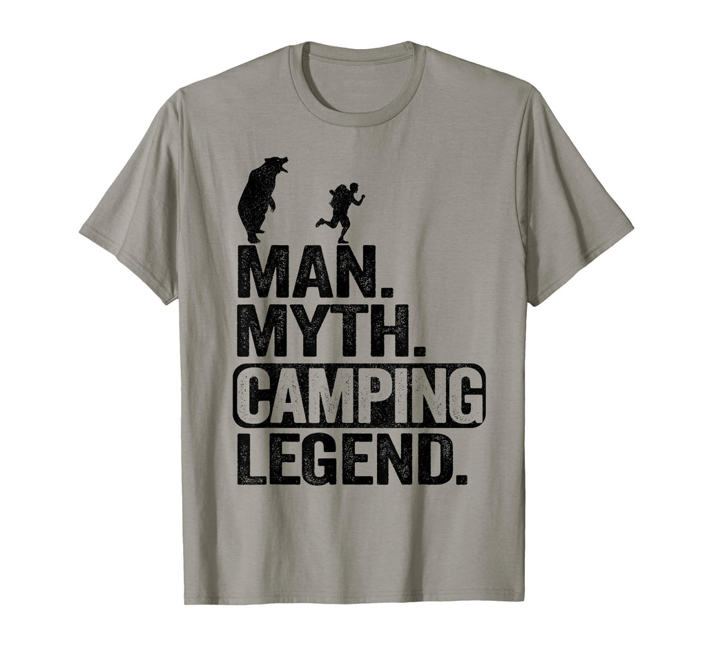 Myth Camping Legend Fun Bear T-Shirt - Casual Everyday Wear for Adults - T-Shirt, Sweatshirt, Hoodie