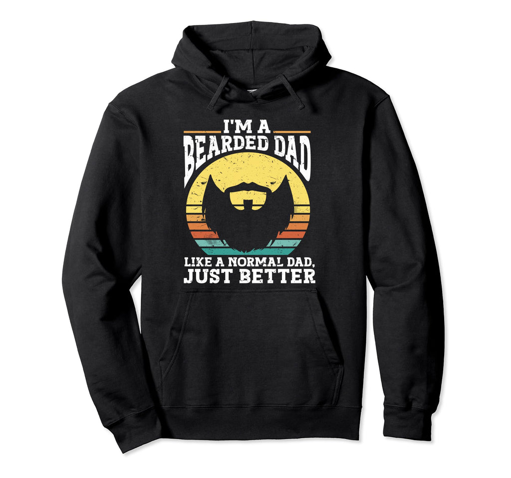 Beard Bearded Dad Hoodie - Casual Everyday Wear Unisex - T-Shirt, Sweatshirt, Hoodie