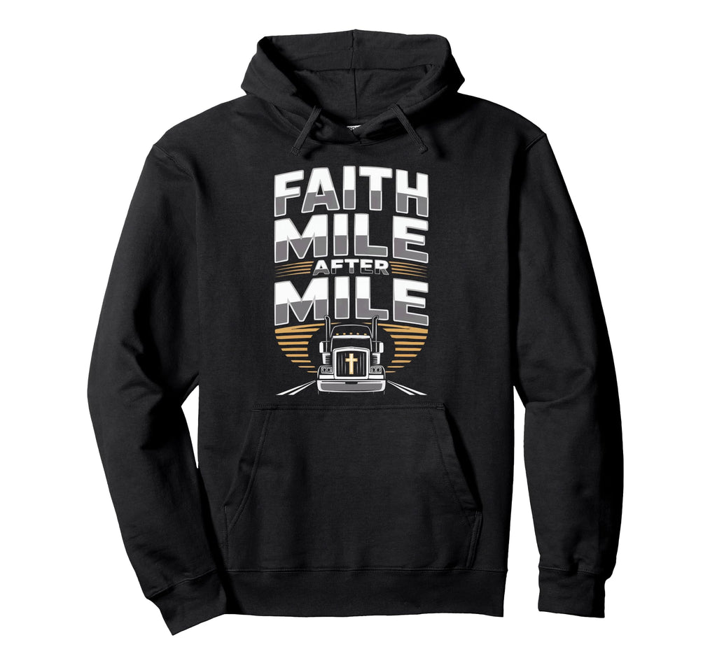 Christian Truck Driver Trucker Hoodie - Aesthetic Graphic Men Women - T-Shirt, Sweatshirt, Hoodie