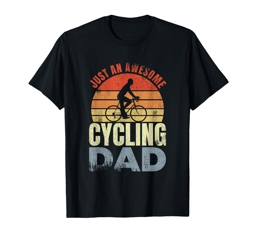 Just Awesome Cycling Dad Fathers T-Shirt - Casual Everyday Wear for Adults - T-Shirt, Sweatshirt, Hoodie