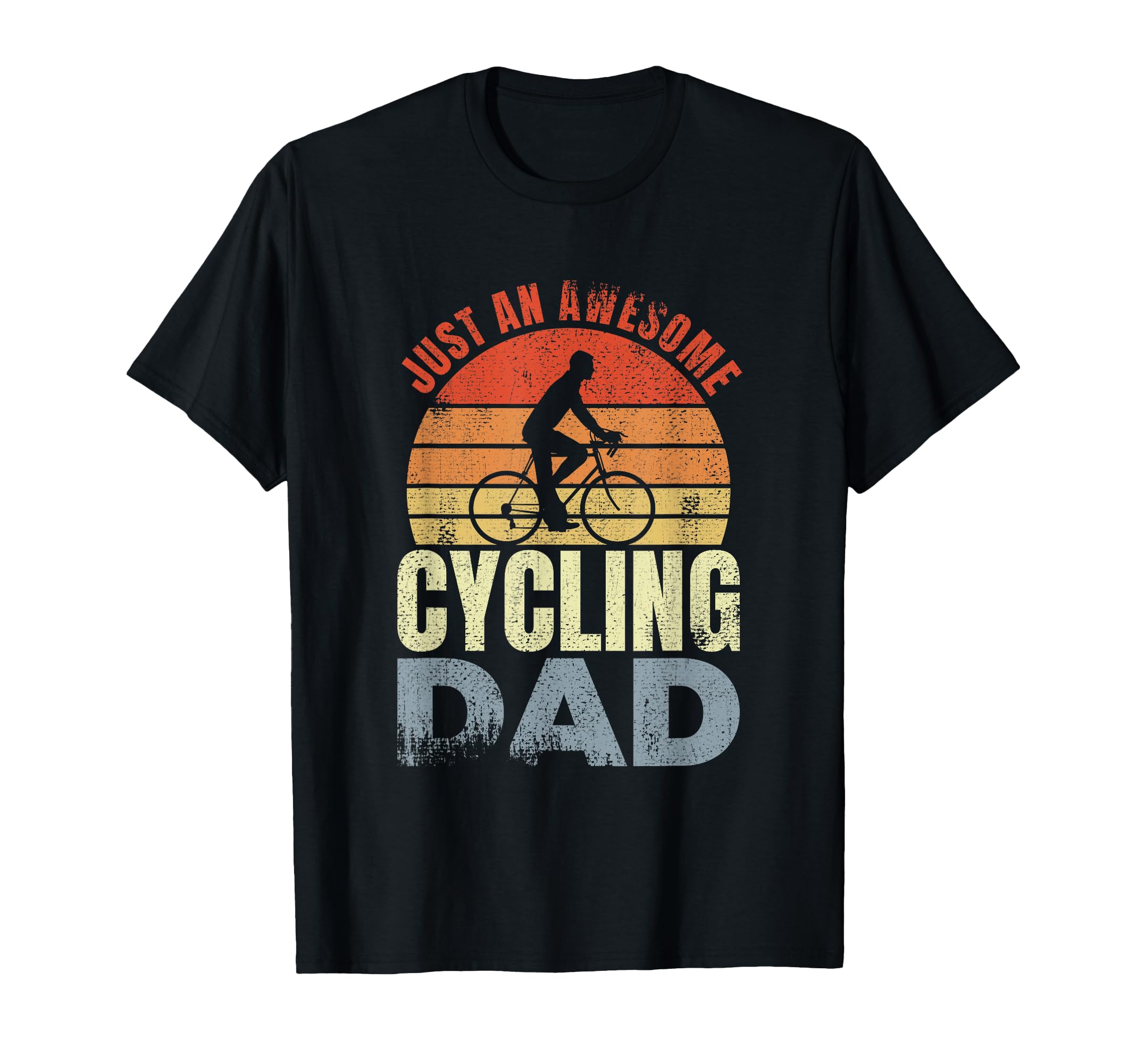 Just Awesome Cycling Dad Fathers T-Shirt - Casual Everyday Wear for Adults - T-Shirt, Sweatshirt, Hoodie