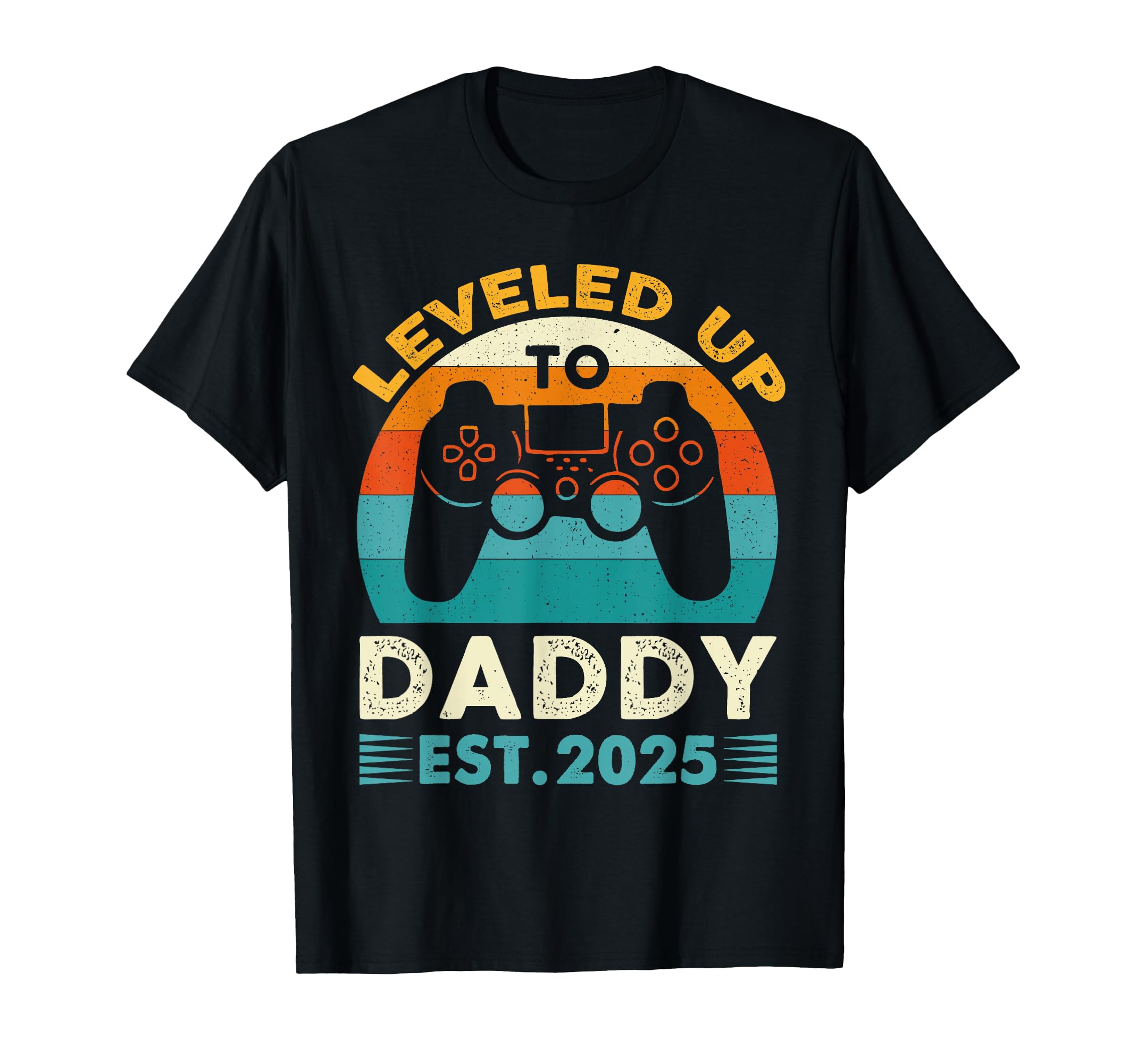 Funny Leveled Up To Dad 2025 New Dad T-Shirt - Custom Art Print Unisex - T-Shirt, Sweatshirt, Hoodie