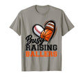 Busy Raising Ballers Heart Baseball T-Shirt - Graphic Print Men Women - T-Shirt, Sweatshirt, Hoodie