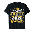 Proud Auntie Class 2026 Graduate T-Shirt - Minimalist Print for Adults - T-Shirt, Sweatshirt, Hoodie