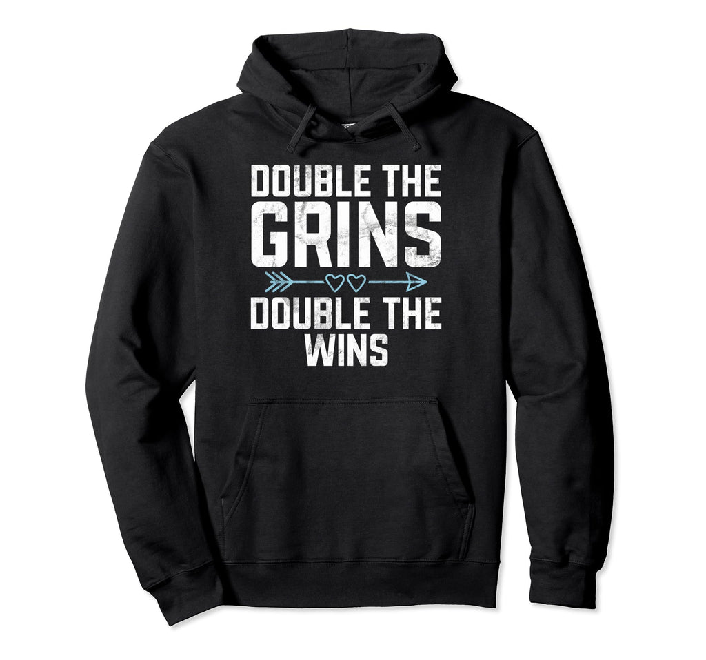 Double Grins Double Wins Twin Dad Hoodie - Streetwear Style Unisex - T-Shirt, Sweatshirt, Hoodie