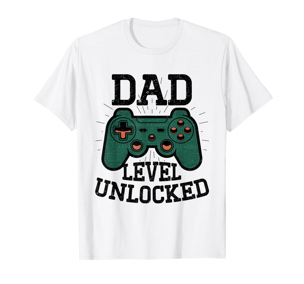 Dad Level Unlocked Video Gamer Fathers Day T-Shirt - Trendy Graphic Unisex - T-Shirt, Sweatshirt, Hoodie