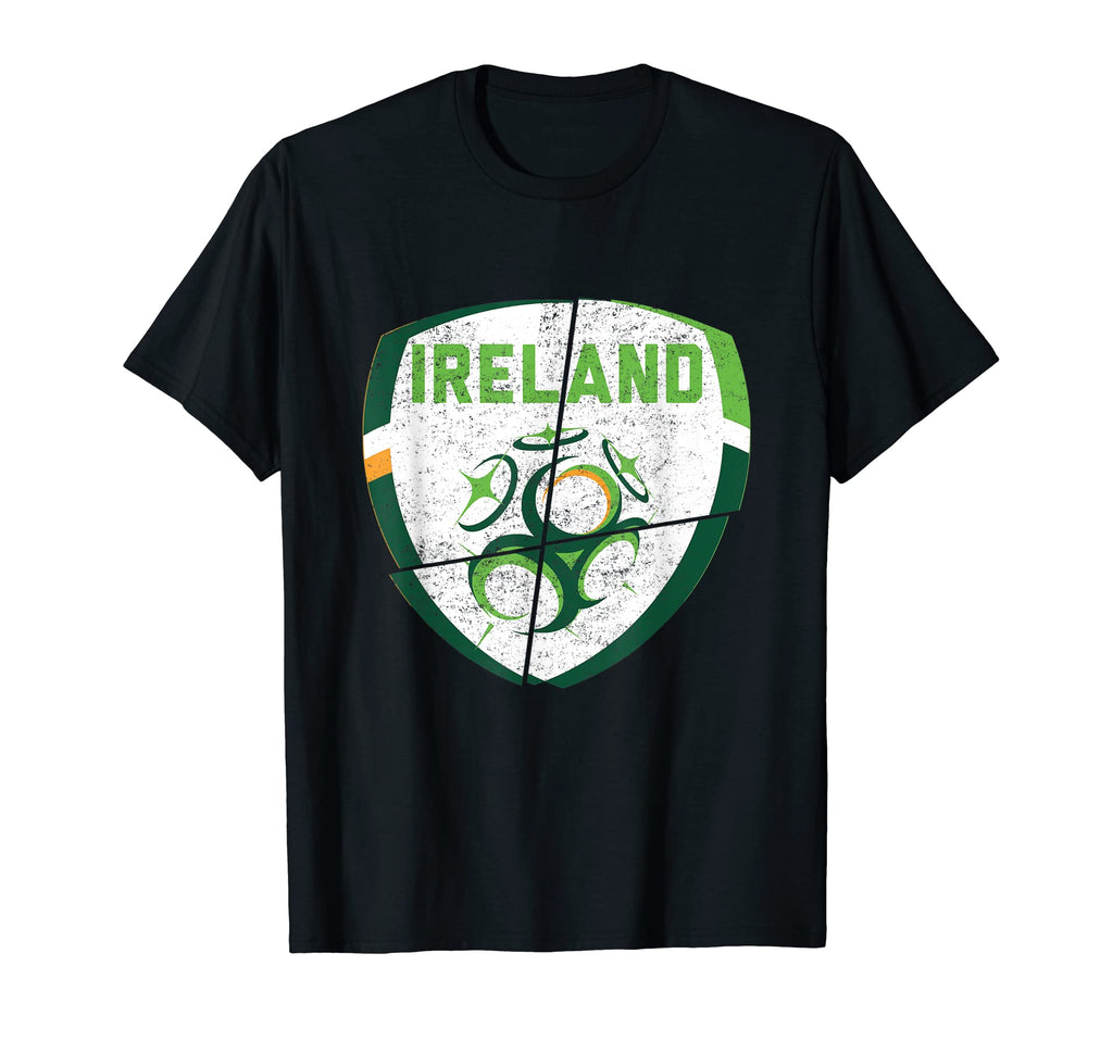 Republic Ireland Football Irish Flag T-Shirt - Minimalist Print Men Women - T-Shirt, Sweatshirt, Hoodie