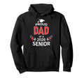 Proud Dad 2026 Senior Father 2026 Graduate Hoodie - Graphic Print Unisex - T-Shirt, Sweatshirt, Hoodie