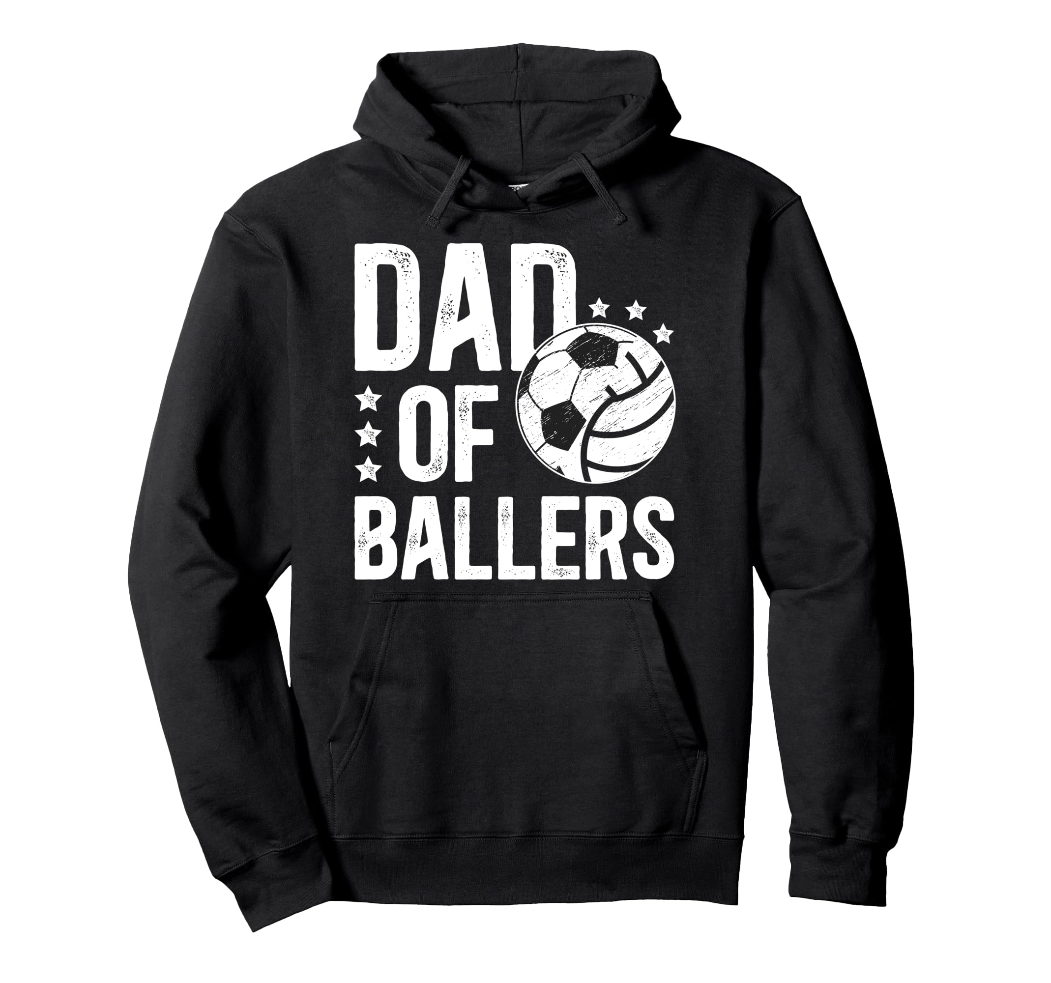 Dad Ballers Soccer Volleyball Dad Hoodie - Custom Art Print for Adults - T-Shirt, Sweatshirt, Hoodie