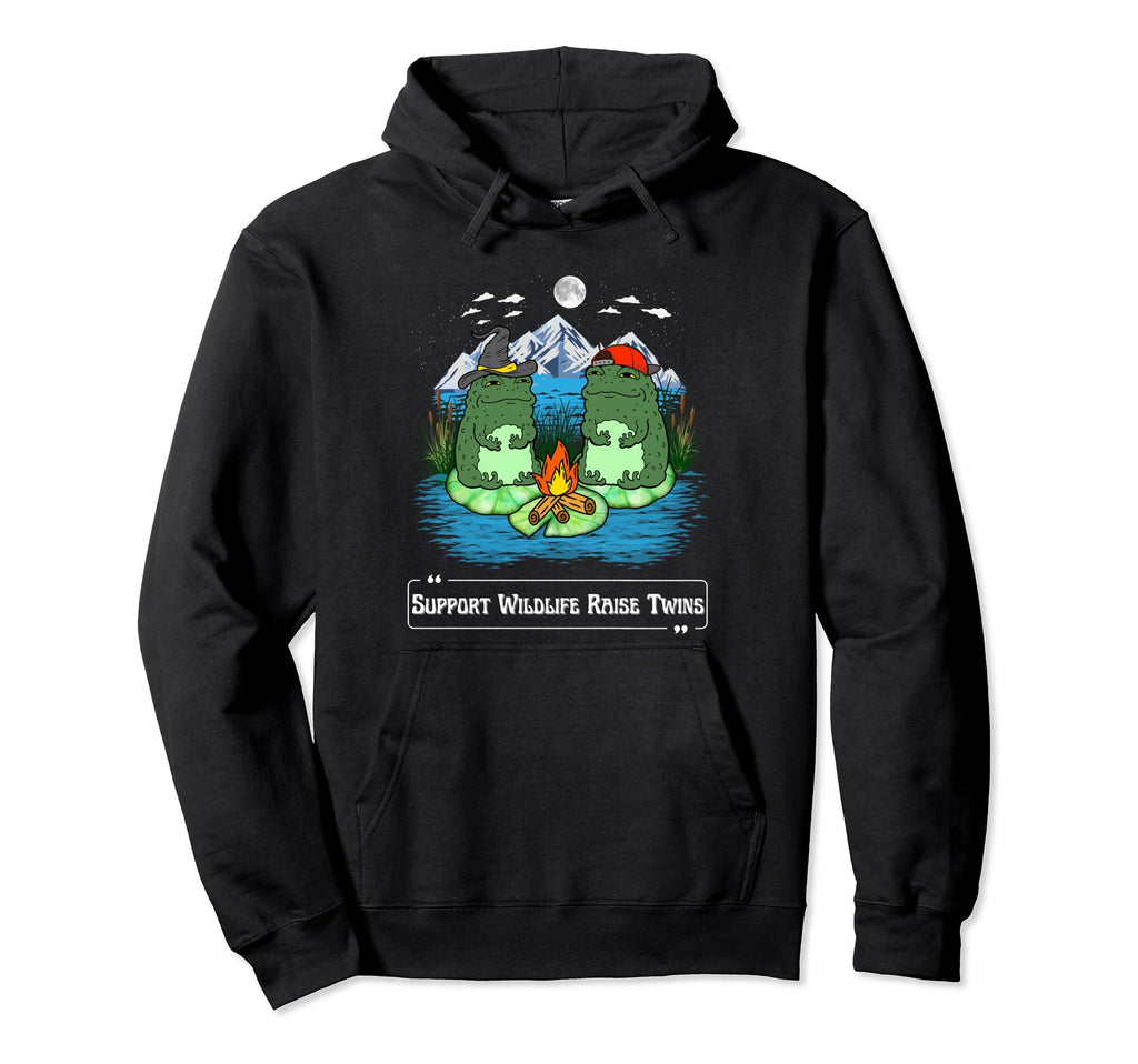 Support Wildlife Raise Twins Hoodie - Novelty Apparel for Adults - T-Shirt, Sweatshirt, Hoodie
