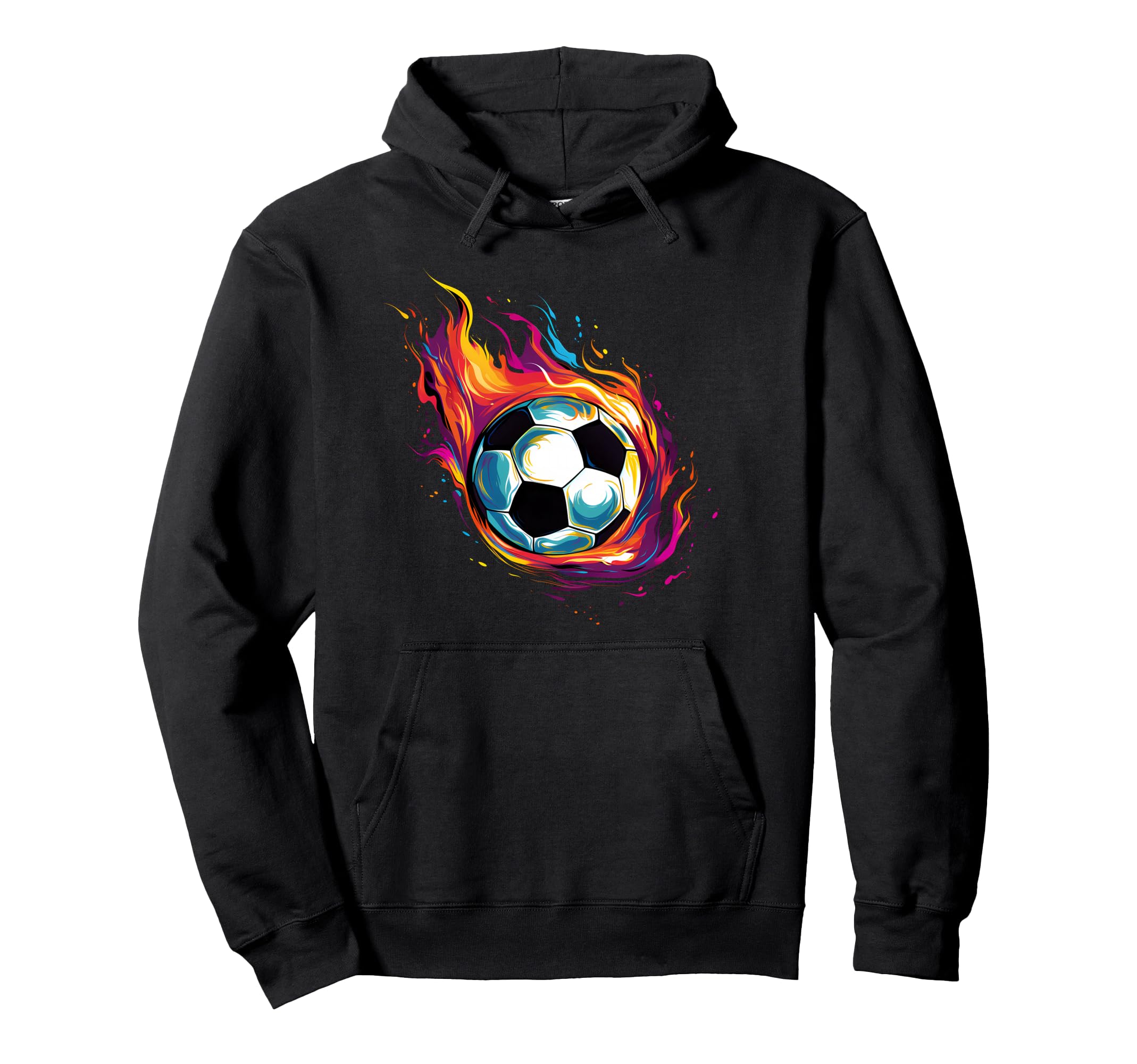 Colorful Soccer Ball Hoodie - Aesthetic Graphic Unisex - T-Shirt, Sweatshirt, Hoodie