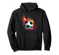 Colorful Soccer Ball Hoodie - Aesthetic Graphic Unisex - T-Shirt, Sweatshirt, Hoodie