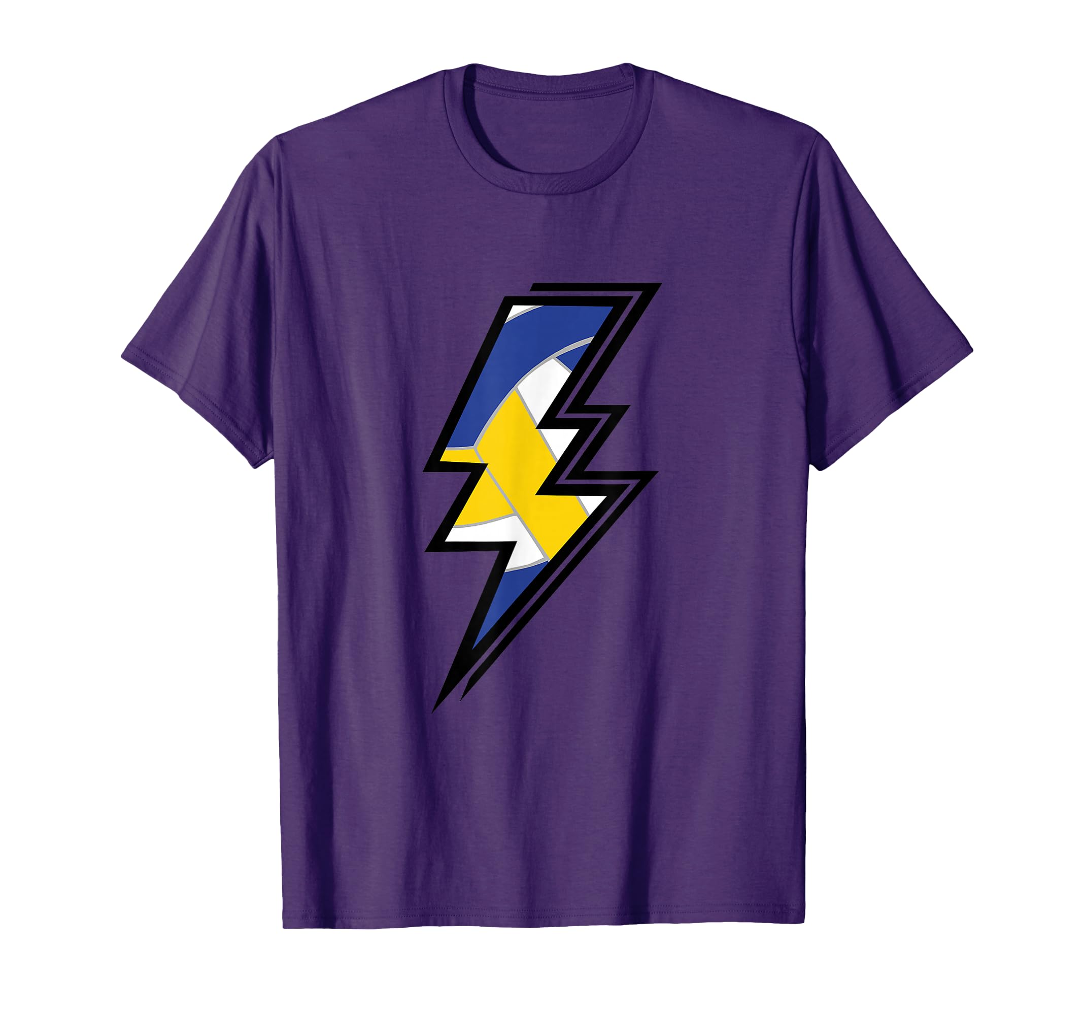 Volleyball Lightning Bolt Volleyball T-Shirt - Custom Art Print Men Women - T-Shirt, Sweatshirt, Hoodie