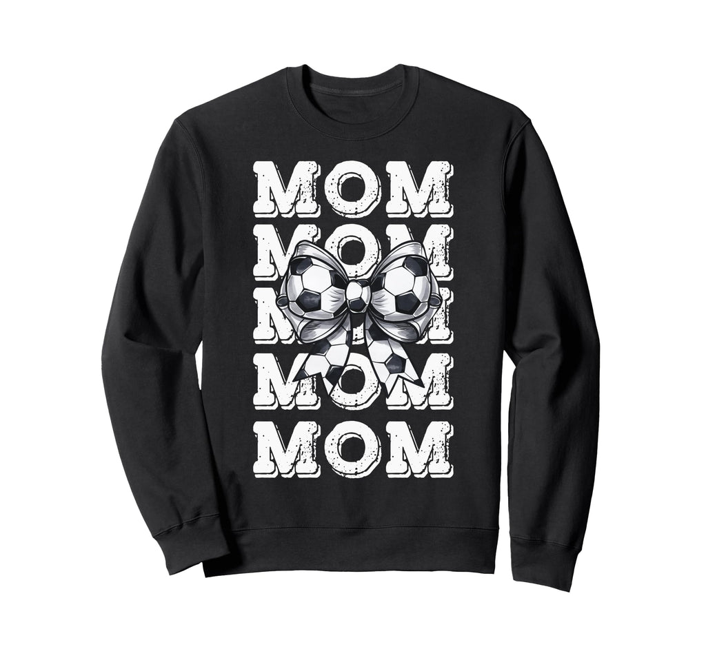 Coquette Soccer Bow Mom Sister Grandma Sweatshirt - Minimalist Print Unisex - T-Shirt, Sweatshirt, Hoodie