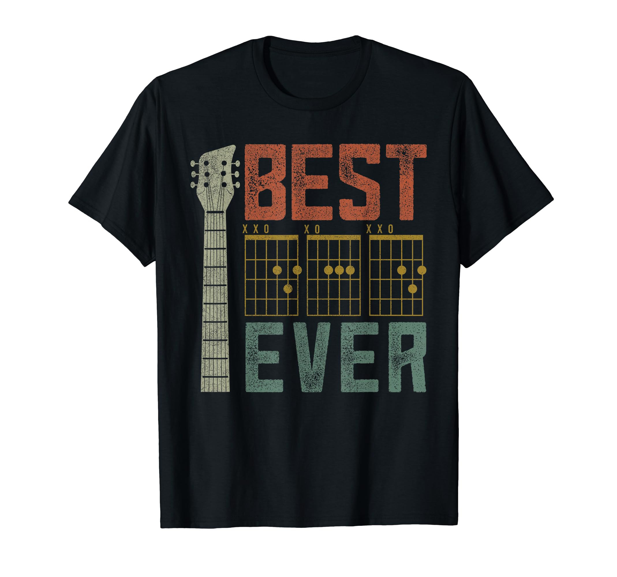 Best Dad Fathers Day Guitar Music T-Shirt - Minimalist Print for Adults - T-Shirt, Sweatshirt, Hoodie