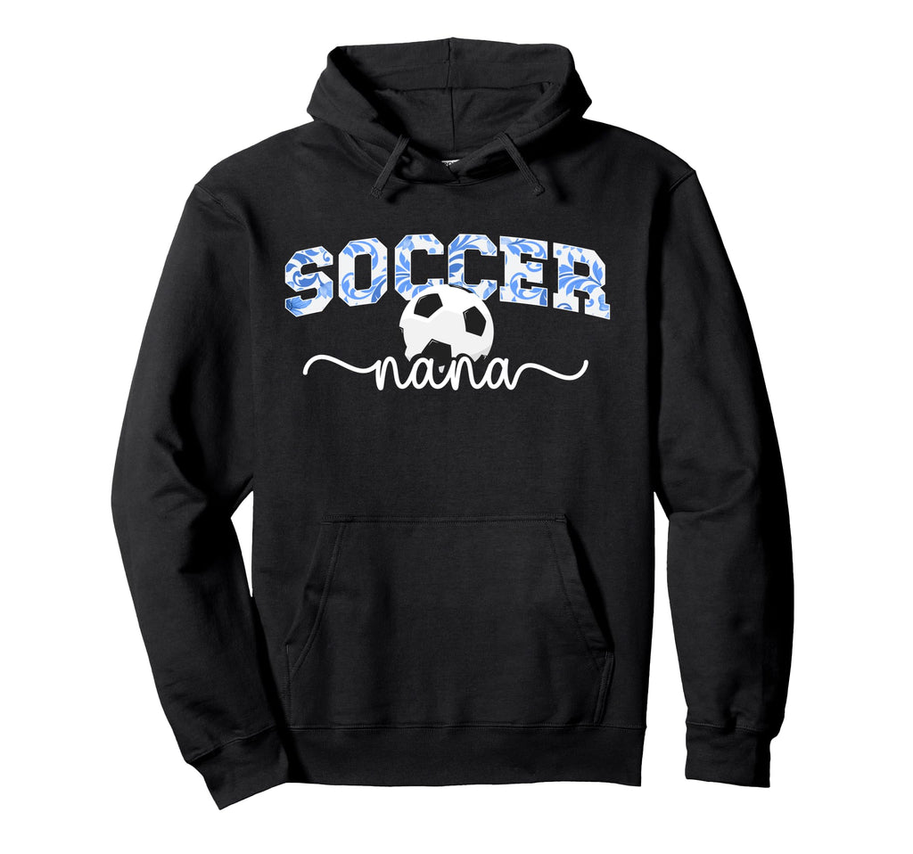Soccer Nana Grandma Proud Nana Soccer Hoodie - Aesthetic Graphic Unisex - T-Shirt, Sweatshirt, Hoodie