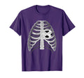 Skeleton X Ray Ribcage Soccer Ball Heart T-Shirt - Custom Art Print Unisex - T-Shirt, Sweatshirt, Hoodie