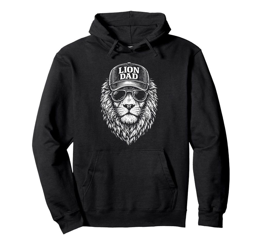 Lion Head Outline Father S Day Hoodie - Fun Novelty Design for Adults - T-Shirt, Sweatshirt, Hoodie