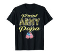 Proud Army Papa Us Flag Camo Dog T-Shirt - Casual Everyday Wear Men Women - T-Shirt, Sweatshirt, Hoodie