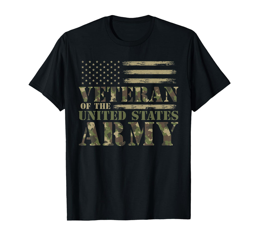 Veteran United States Army Camouflage T-Shirt - Trendy Graphic Men Women - T-Shirt, Sweatshirt, Hoodie