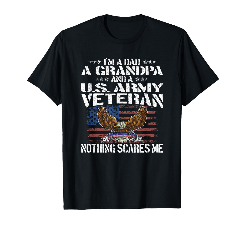 Im Dad Grandpa And Us Army Veteran T-Shirt - Unique Graphic for Adults - T-Shirt, Sweatshirt, Hoodie