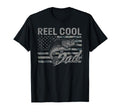 Reel Dad Camo American Flag Bass T-Shirt - Fun Novelty Design Men Women - T-Shirt, Sweatshirt, Hoodie
