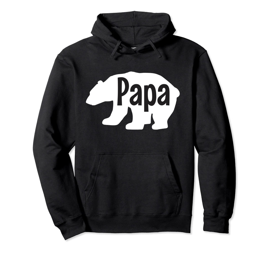 Papa Bear Animal Lover Fathers Day Bear Hoodie - Unique Graphic Unisex - T-Shirt, Sweatshirt, Hoodie