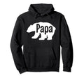 Papa Bear Animal Lover Fathers Day Bear Hoodie - Unique Graphic Unisex - T-Shirt, Sweatshirt, Hoodie