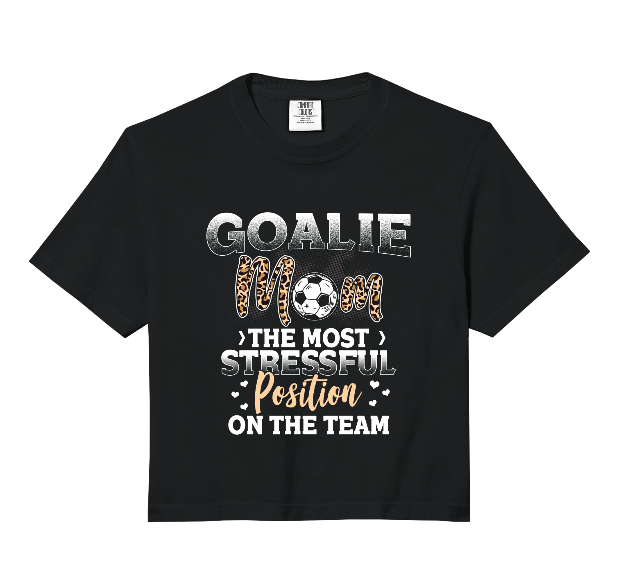 Soccer Lover Leopard Pattern Soccer Mom T-Shirt - Minimalist Print Unisex - T-Shirt, Sweatshirt, Hoodie