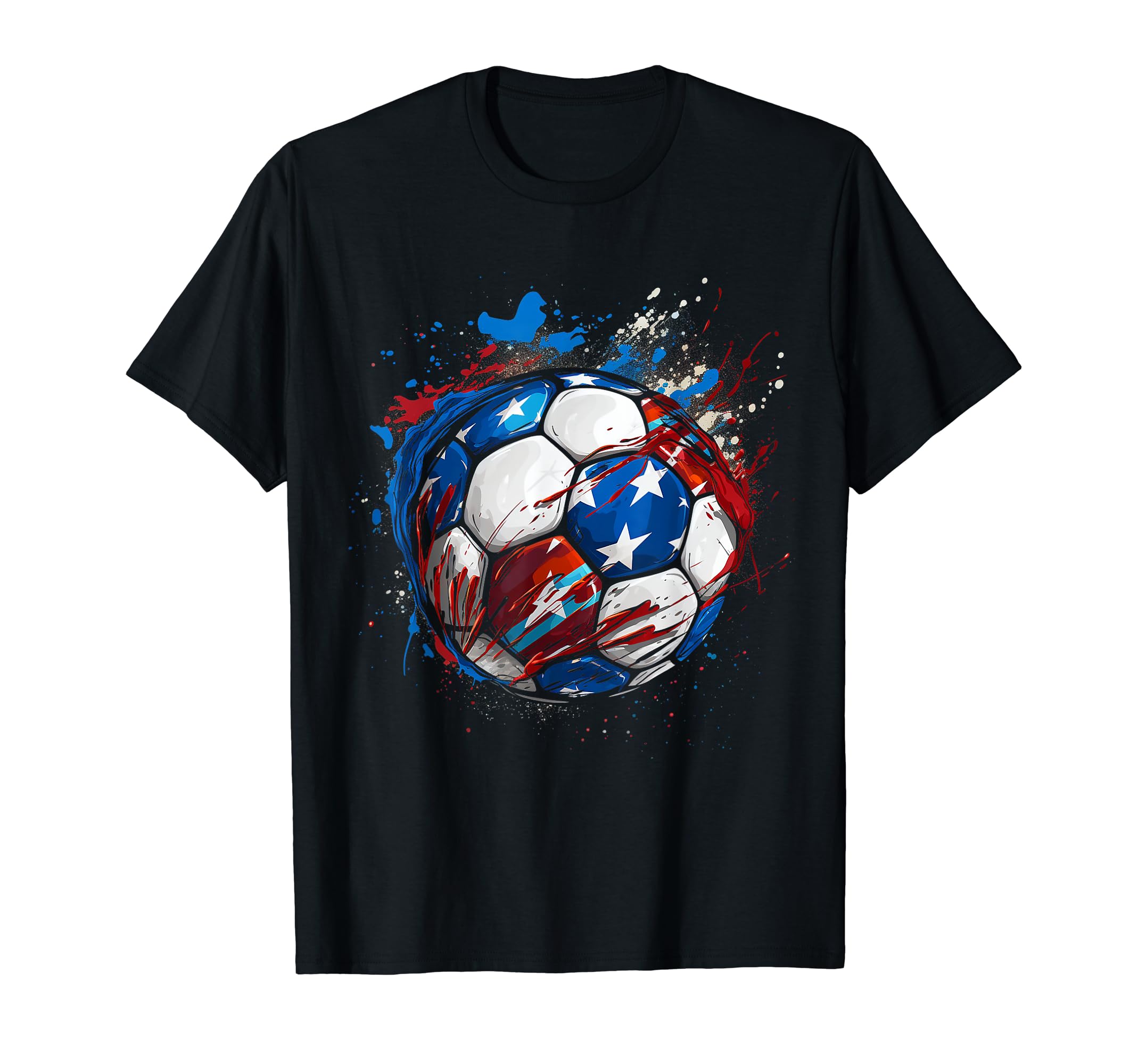 Soccer Player Usa Flag American Flag T-Shirt - Streetwear Style Men Women - T-Shirt, Sweatshirt, Hoodie