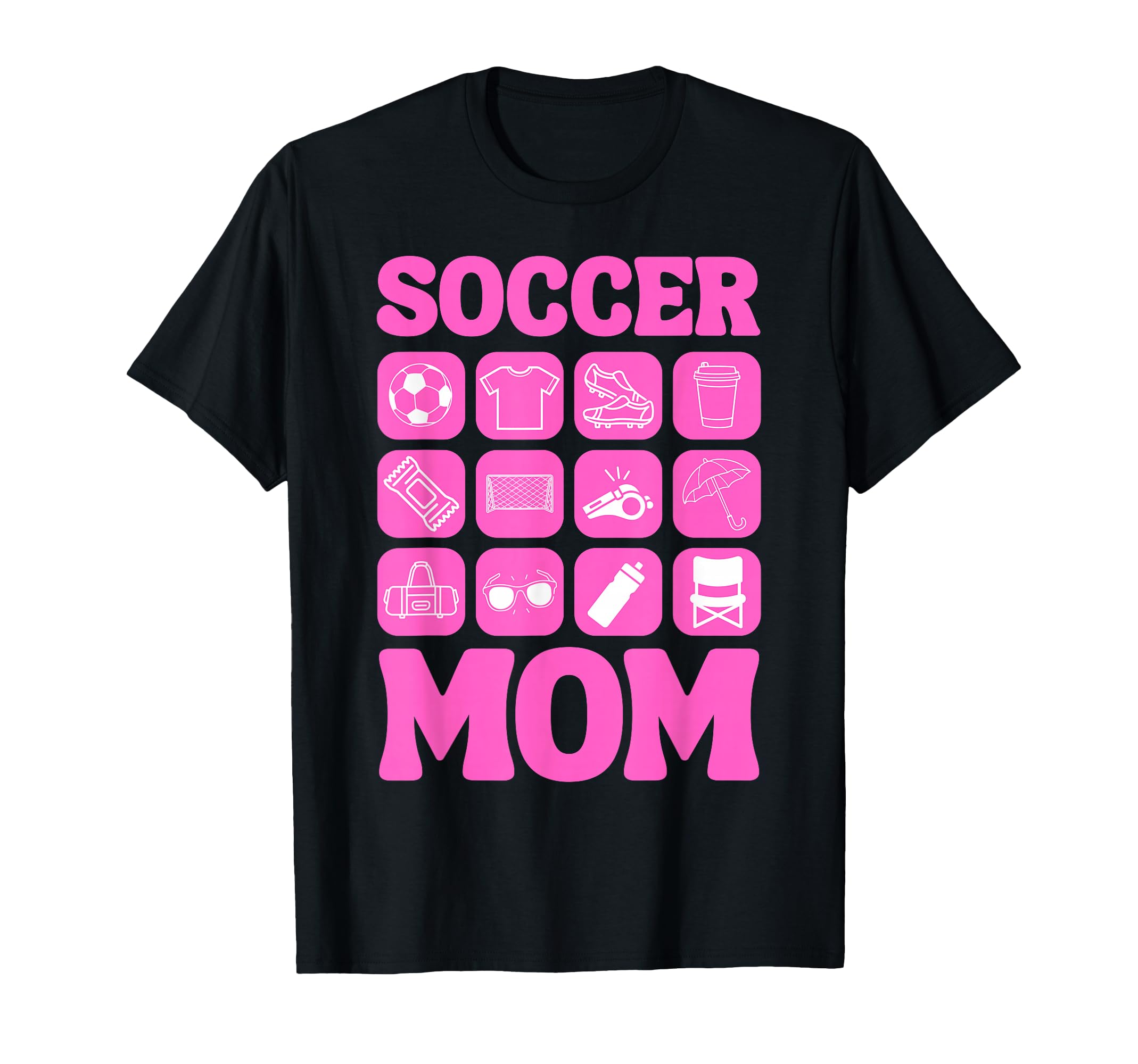 Soccer Mom Icons Soccer T-Shirt - Novelty Apparel for Adults - T-Shirt, Sweatshirt, Hoodie
