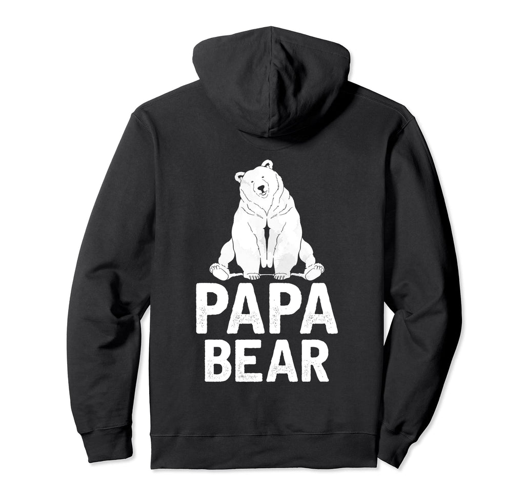 Bear Family Papa Dad Daddy Animal Hoodie - Fun Novelty Design for Adults - T-Shirt, Sweatshirt, Hoodie