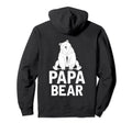 Bear Family Papa Dad Daddy Animal Hoodie - Fun Novelty Design for Adults - T-Shirt, Sweatshirt, Hoodie