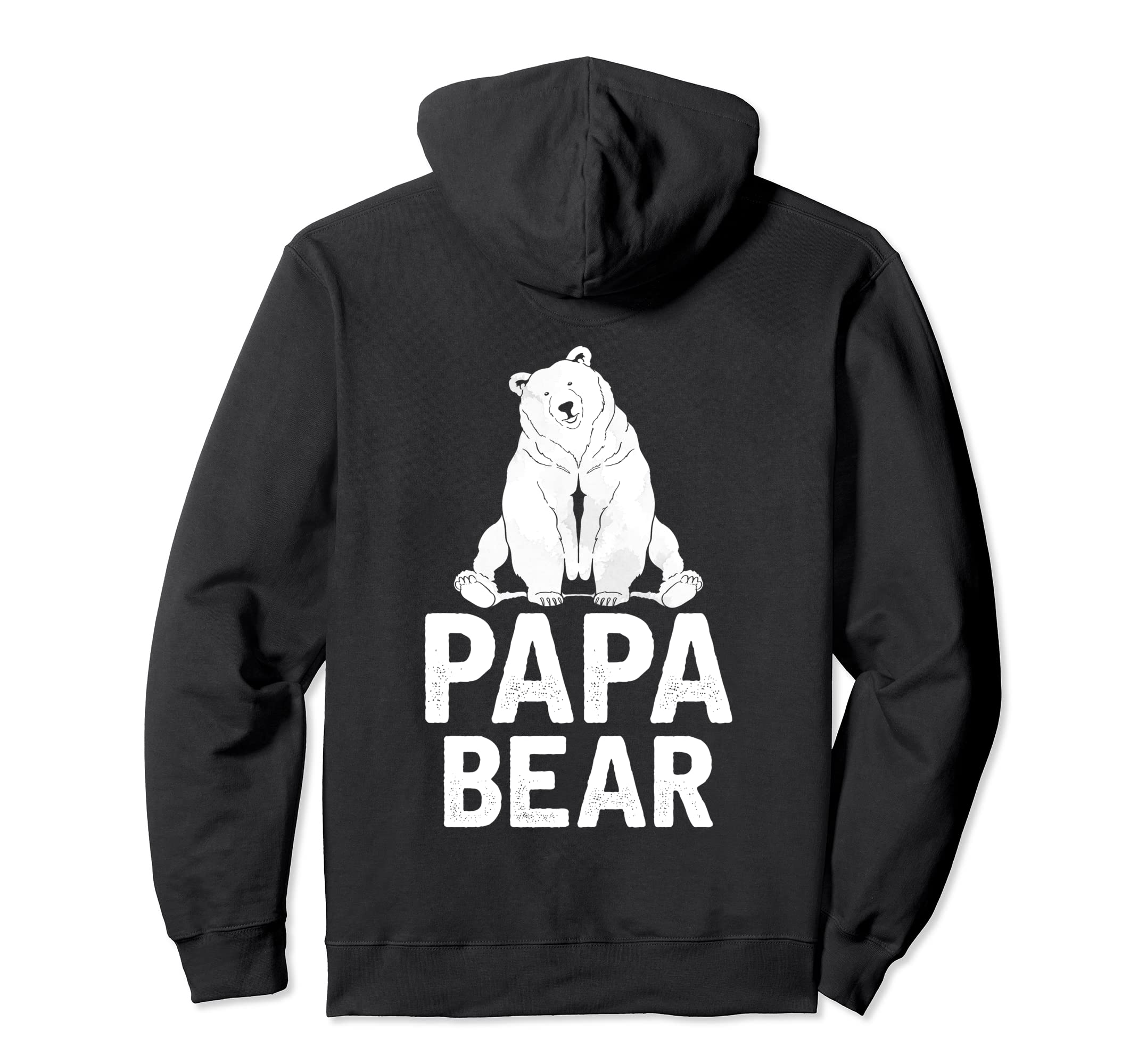 Bear Family Papa Dad Daddy Animal Hoodie - Fun Novelty Design for Adults - T-Shirt, Sweatshirt, Hoodie