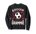 Soccer Grammie Heart Grammie Soccer Sweatshirt - Graphic Print Unisex - T-Shirt, Sweatshirt, Hoodie