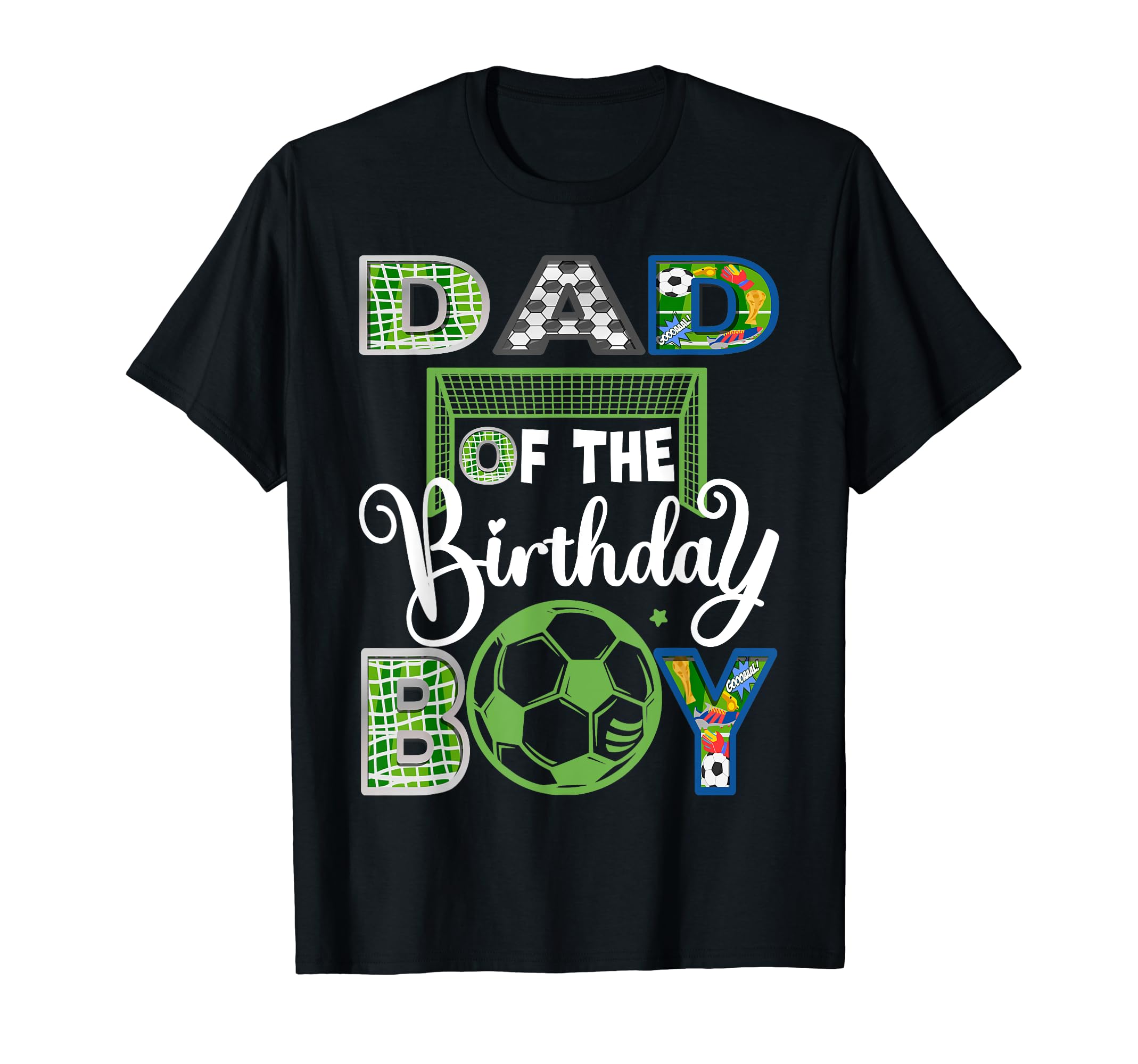 Dad Birthday Soccer Baller Birthday T-Shirt - Minimalist Print Men Women - T-Shirt, Sweatshirt, Hoodie