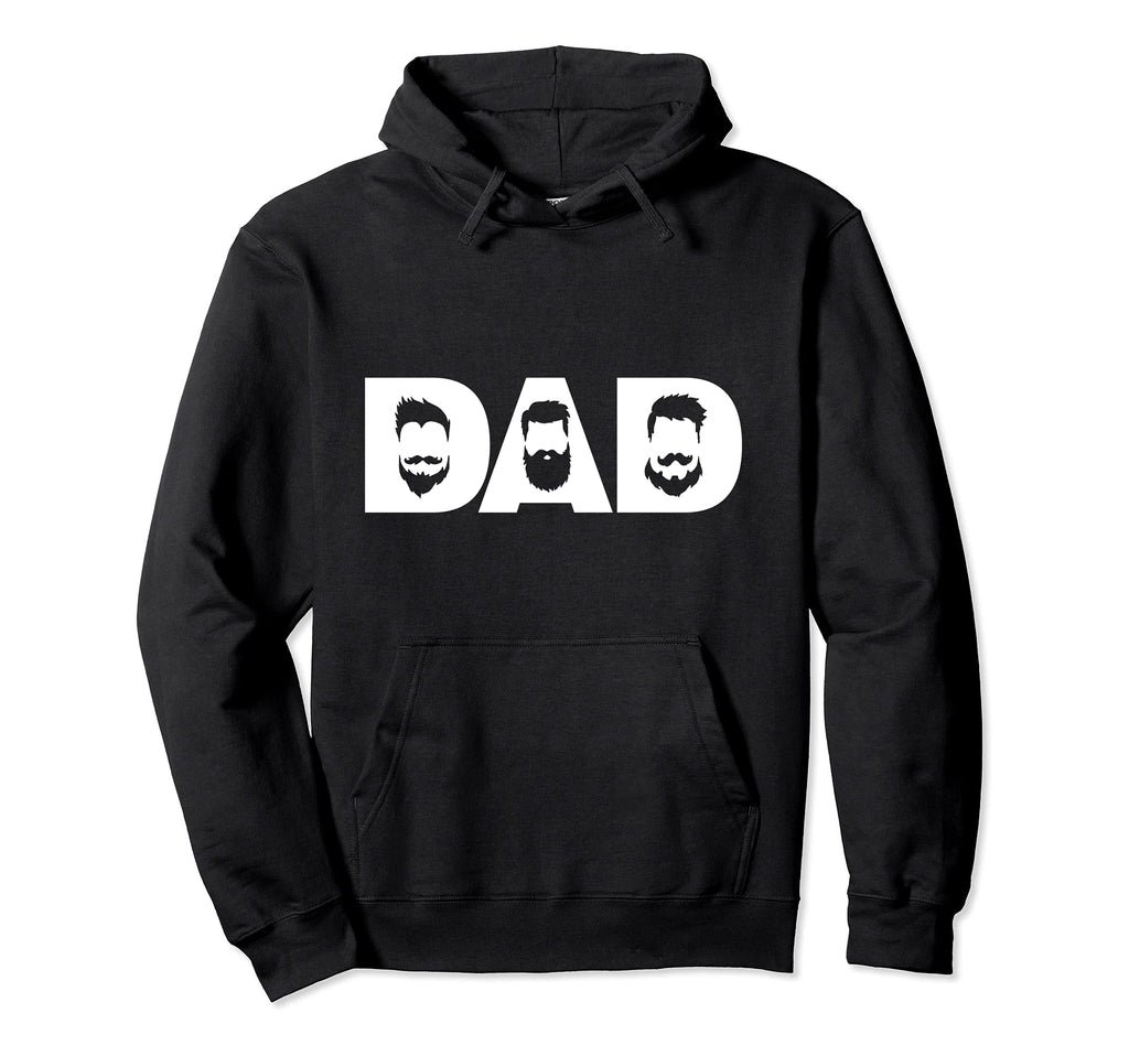 Bearded Dad Beard Lover Fathers Day Dad Hoodie - Trendy Graphic Men Women - T-Shirt, Sweatshirt, Hoodie