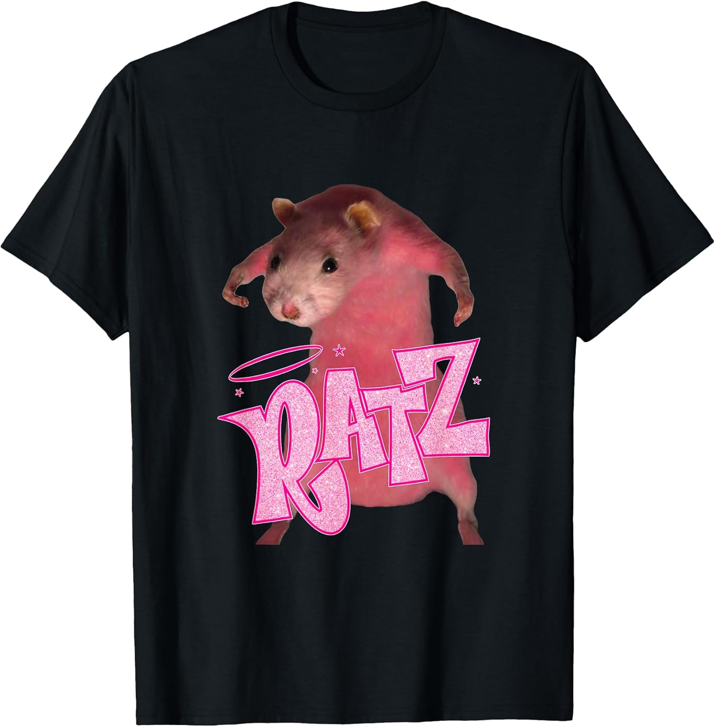 Ratz Funny Pink Mouse Rat - Adult & Kids T-Shirts, Sweatshirts & Hoodies apparel design preview 1