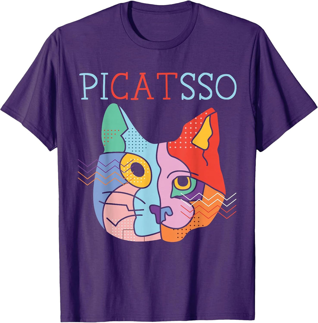 Picatsso Art Teacher Artist Painter Painting Cat - Adult & Kids T-Shirts, Sweatshirts & Hoodies apparel design preview 1