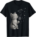 Cute Kitten Dandelion Flower cat Let It Go Motivation - Adult & Kids T-Shirts, Sweatshirts & Hoodies apparel design preview 1