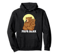Papa Bear Outdoors Daughter Bear Dad Hoodie - Aesthetic Graphic Men Women - T-Shirt, Sweatshirt, Hoodie