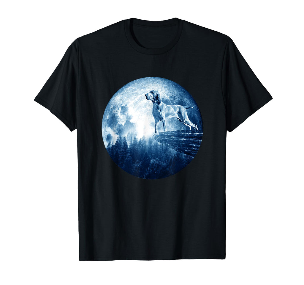 Bracco Italiano Dog Moon Dog Mom Dad T-Shirt - Streetwear Style for Adults - T-Shirt, Sweatshirt, Hoodie