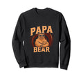 Papa Bear Bears Family Father Dad Sweatshirt - Minimalist Print for Adults - T-Shirt, Sweatshirt, Hoodie