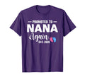 Promoted To Nana Again 2026 T-Shirt - Aesthetic Graphic for Adults - T-Shirt, Sweatshirt, Hoodie
