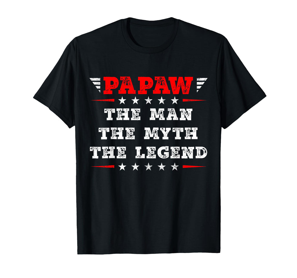 Papaw Myth Legend Dad Grandpa T-Shirt - Trendy Graphic Unisex - T-Shirt, Sweatshirt, Hoodie